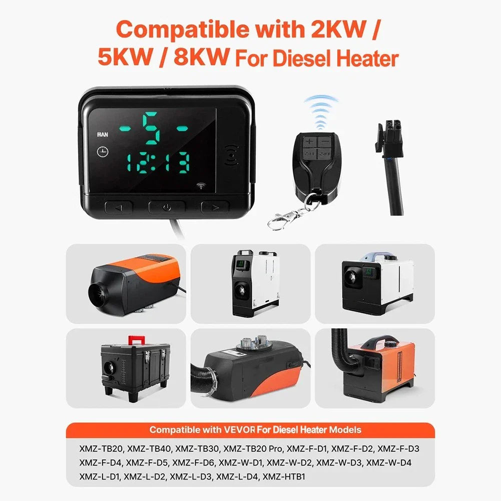 LCD Screen Diesel Air Heater Controller for 2KW 5KW 8KW Parking Heater