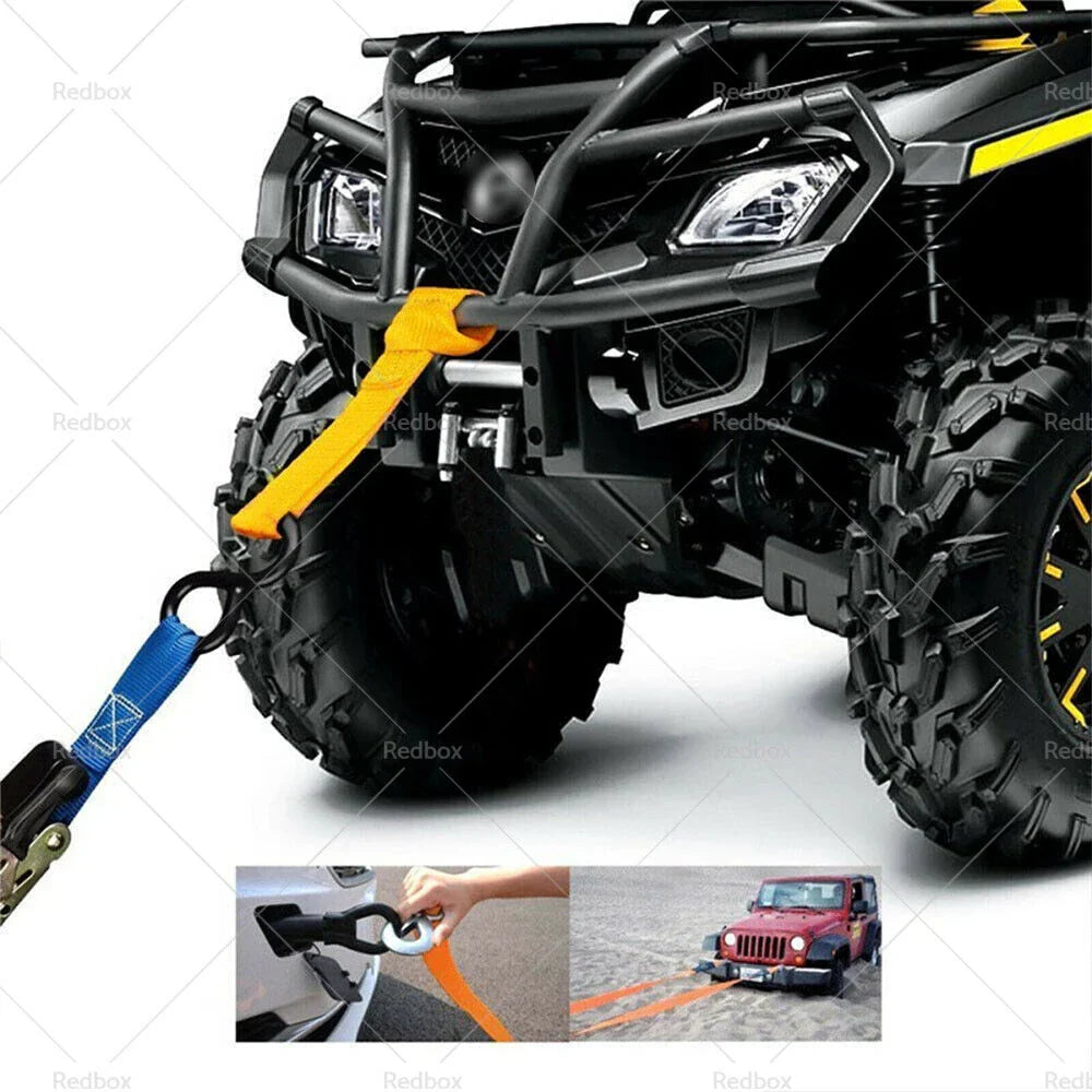 12PCS Heavy Duty Soft Loop Tie Down Straps for Motorcycle Dirt Bike