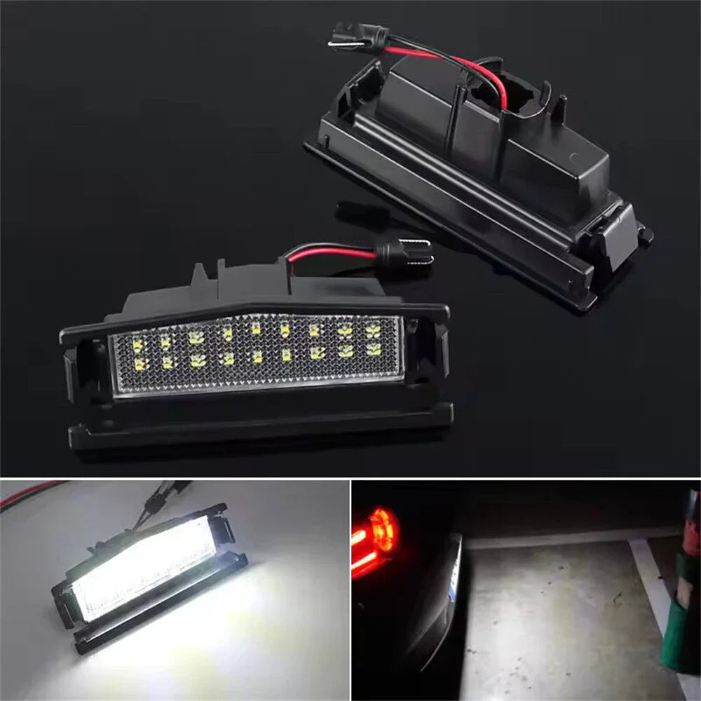White LED License Plate Lights for Mazda MX5 Miata (2016-2022)