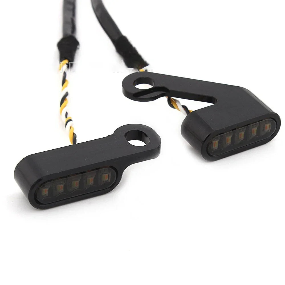 LED Mini Turn Signal Light Amber Indicator for Dyna Street Bob FXD (2006-2017)