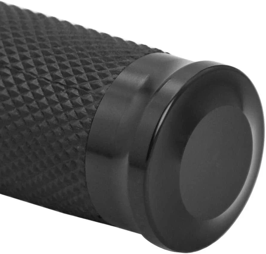 Black Handle Bar Hand Grips for Harley Dyna Sportster Softail