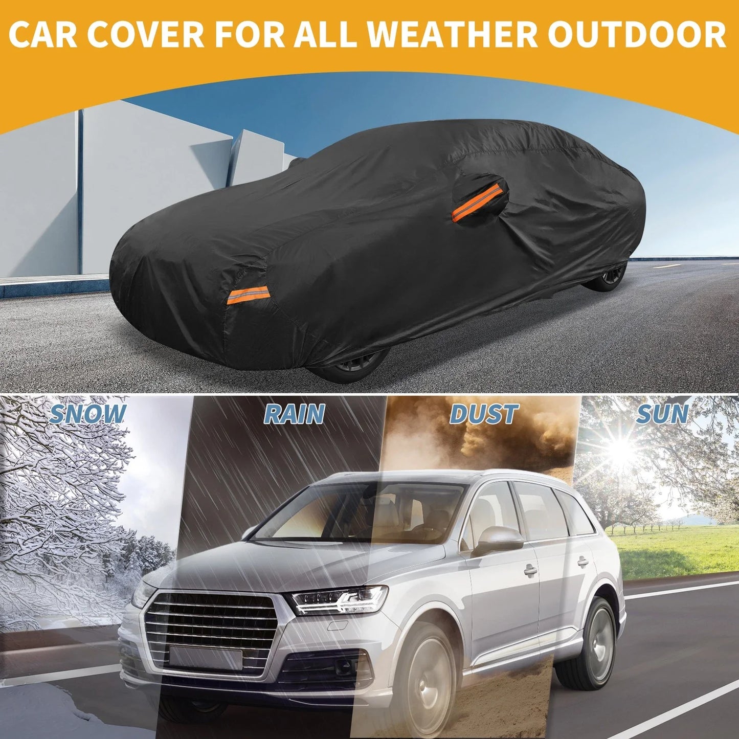 190T-PU Car Cover Waterproof All Weather for BMW i4