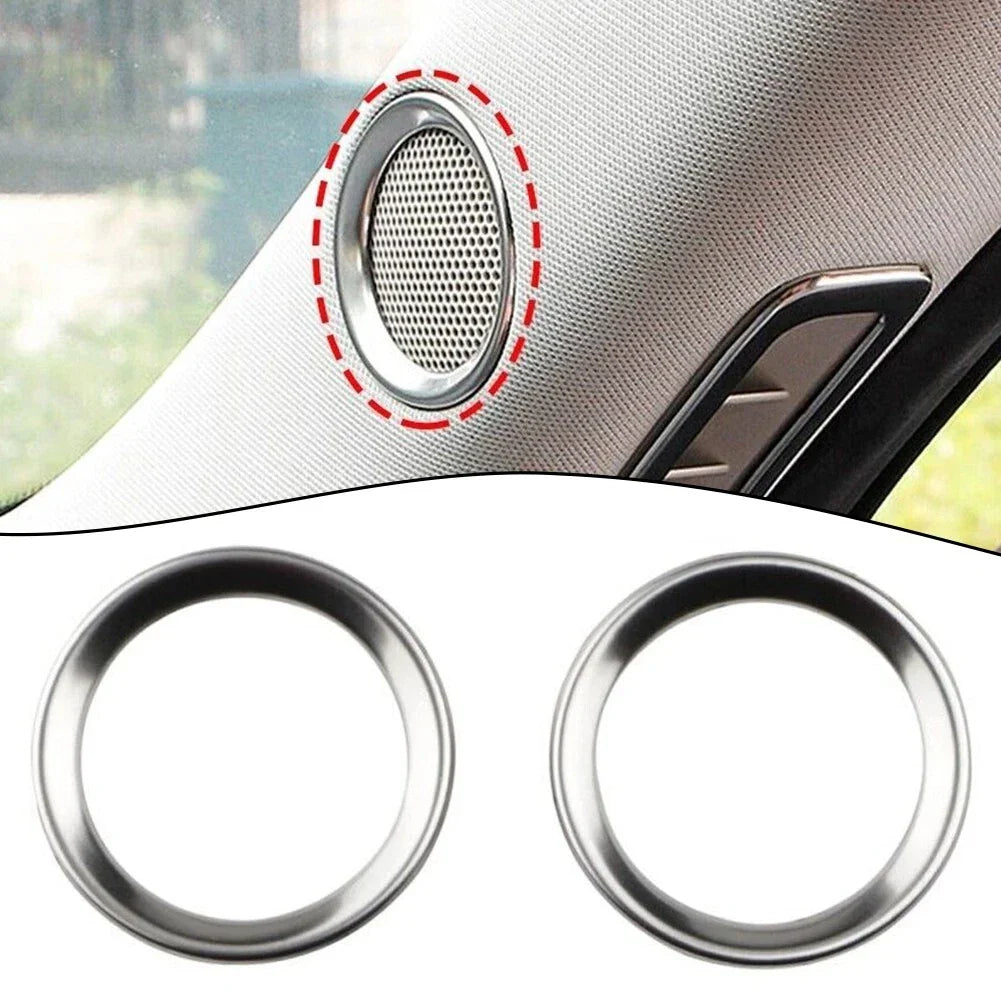 2 x Car A Pillar Speaker Ring Frame Sound Circle Trim for Mazda CX-5 (2017–2022)