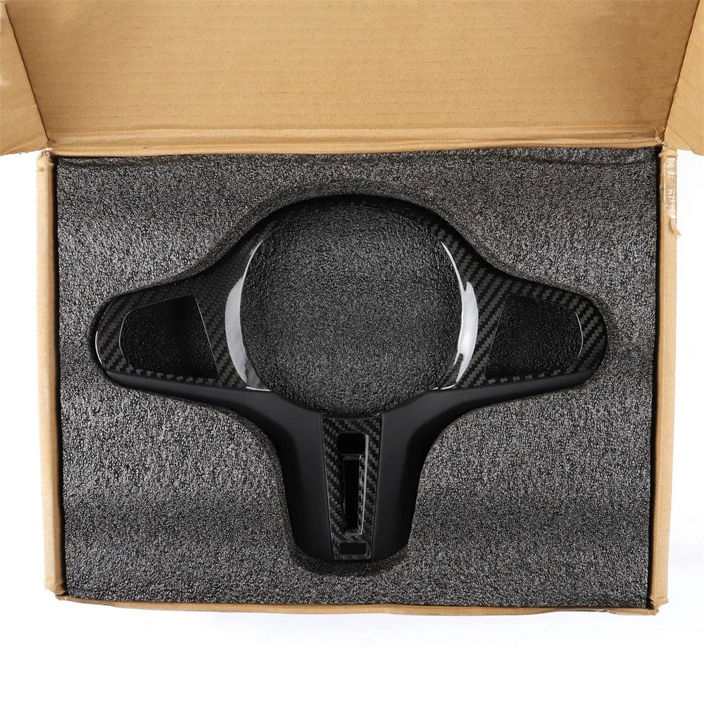 Carbon Fiber Steering Wheel Cover for 23 BMW M2 M3 M4 G82 G83 (2023)