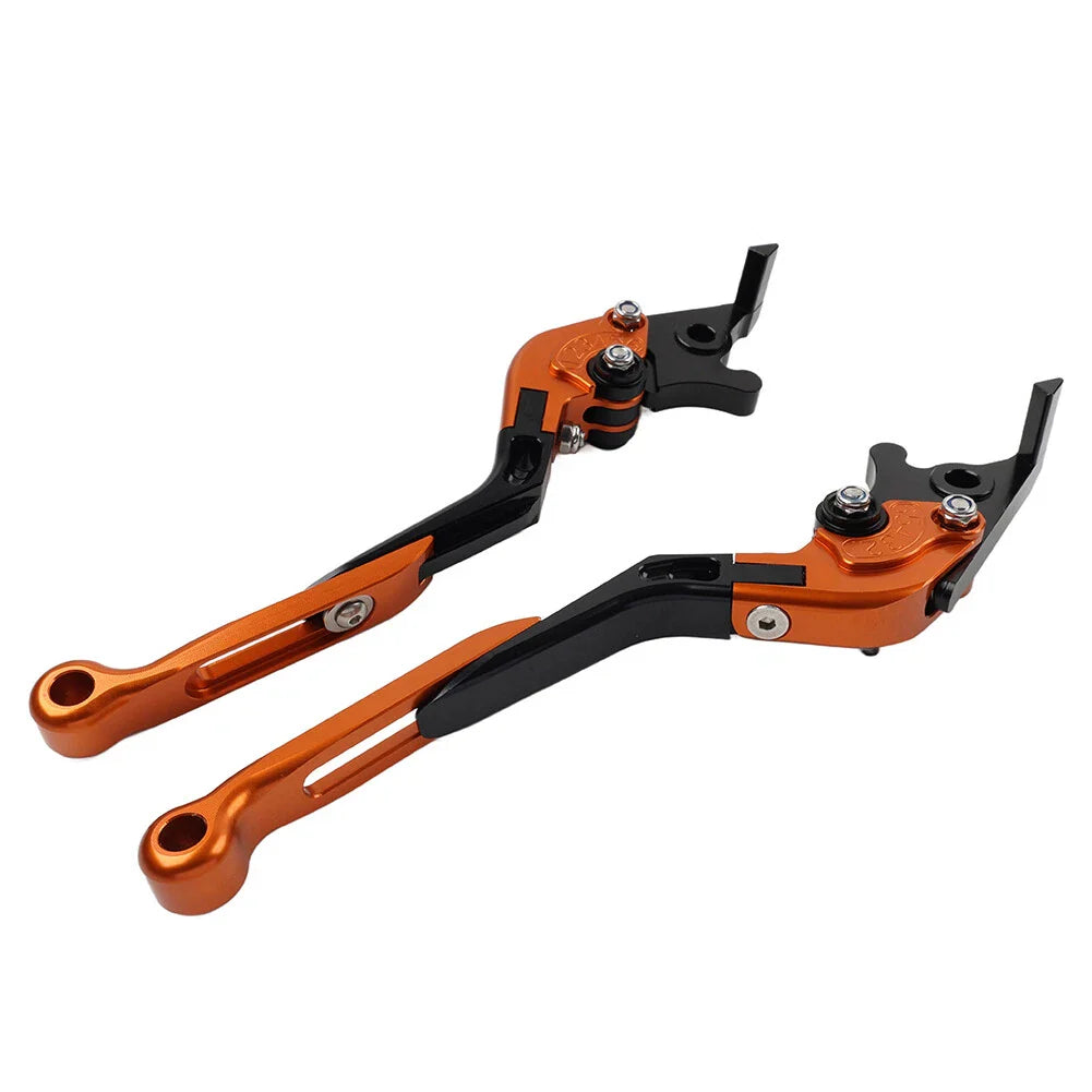 Orange Extendable Brake Clutch Levers for BMW F800GS/Adventure, F800R (2008-2018)