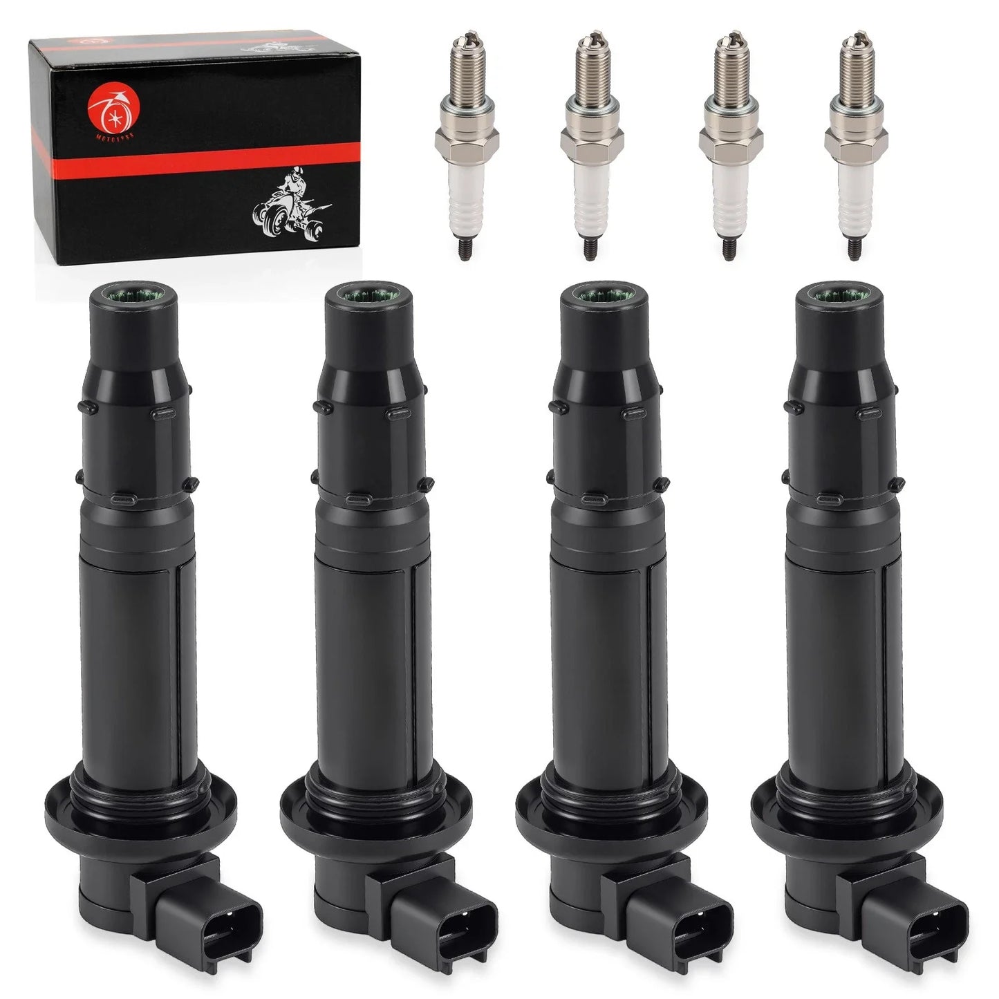 Ignition Coils w/ Spark Plug for Yamaha YZF-R6 (1998–2012)