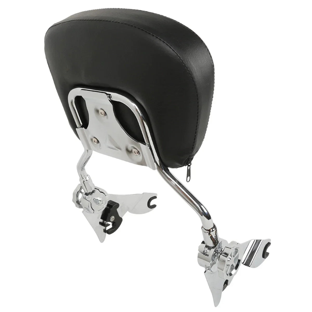 Chrome/Black Adjustable Backrest Sissy Bar for Harley Street Glide (2009-2025)