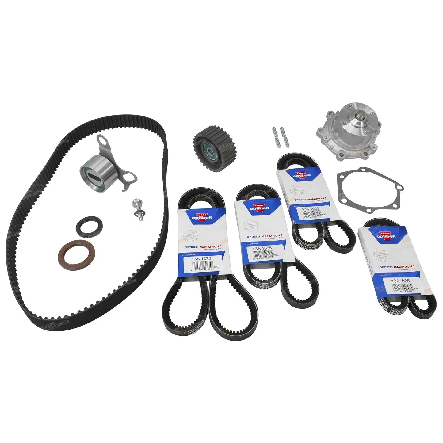 Water Pump, Timing + Fan Belt Kit for Hilux (1988–1997)
