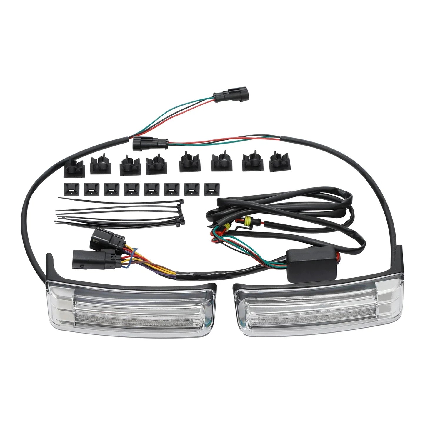 LED Insert Support Run Brake Turn Lights for Harley Touring (2014-2024)