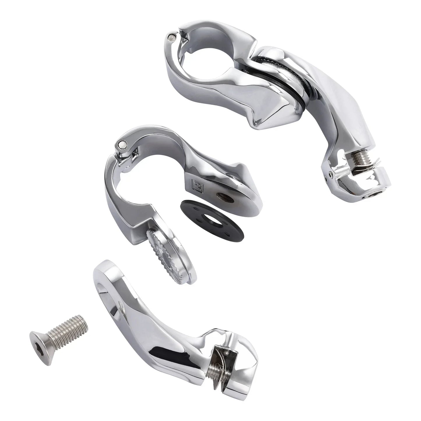 1 1/4" Highway Short Angled Foot Pegs for Harley Davidson