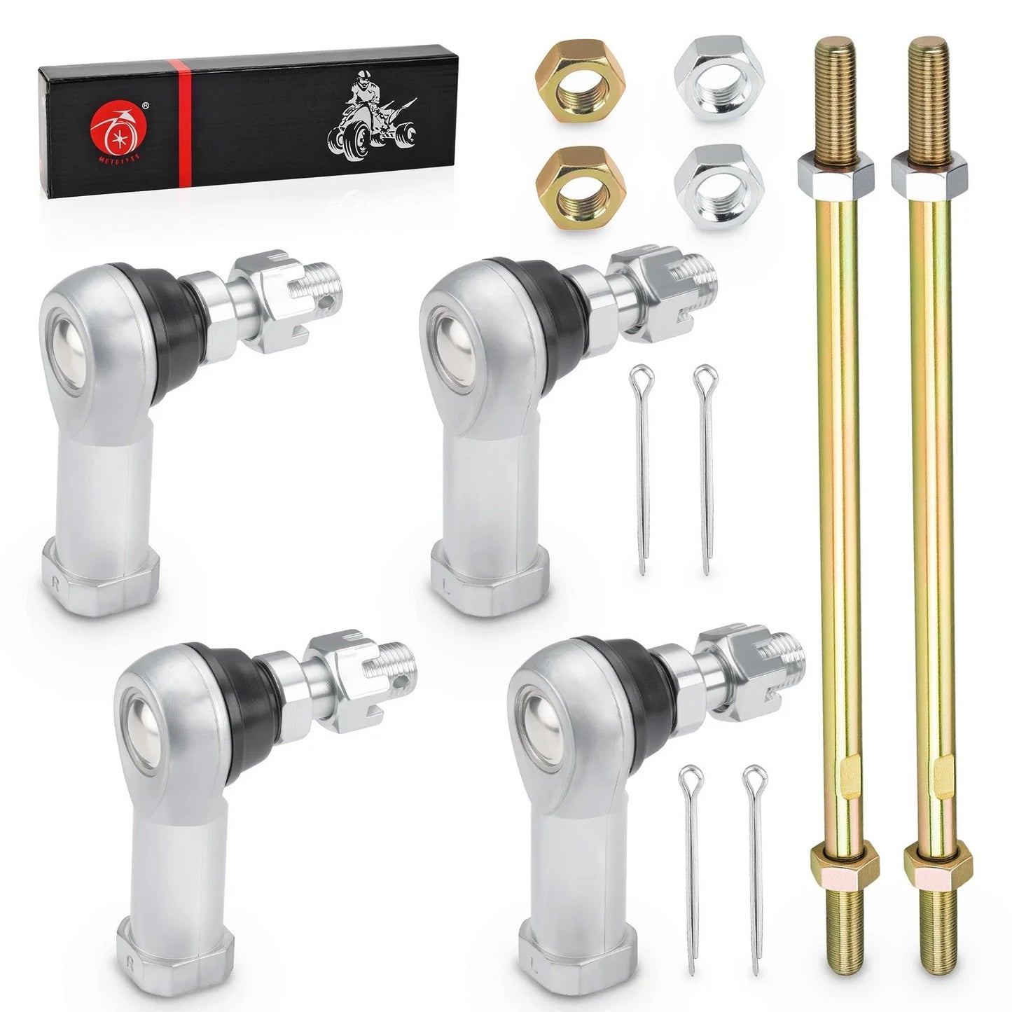 Tie Rod Ends Kit 2x Left & Right for Honda Rancher 420 TRX420TE (2007–2013)