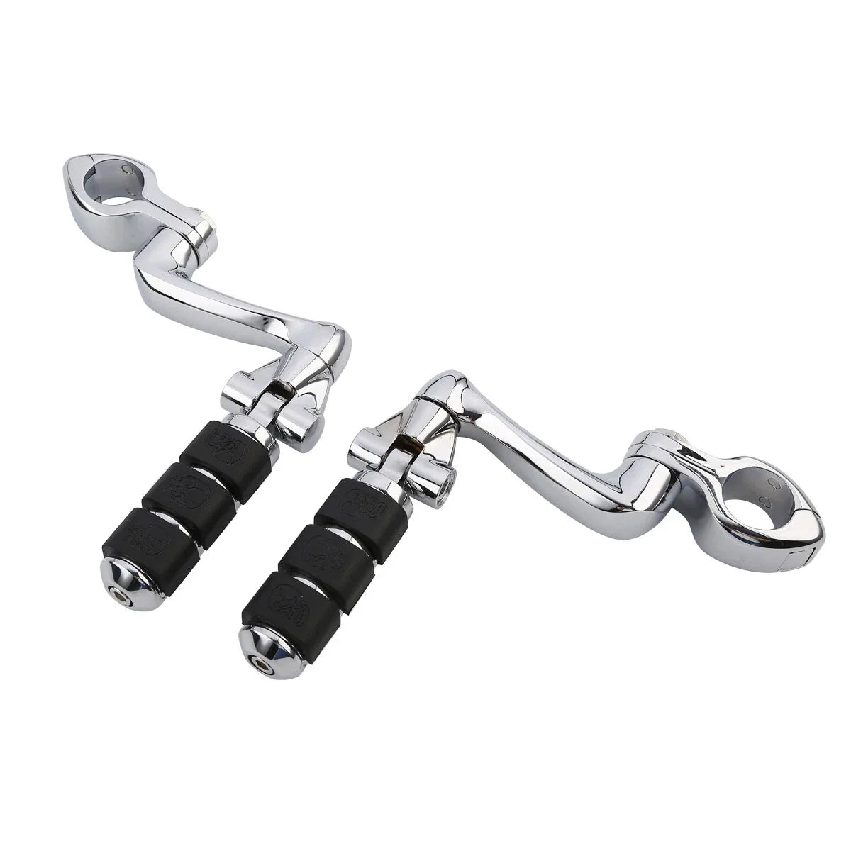 1 1/4" Engine Guard Foot Pegs Mount for Harley Touring Street Glide