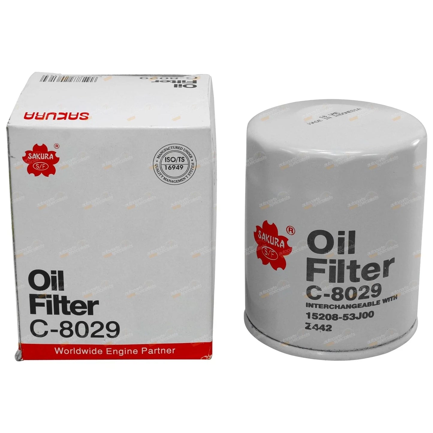 Engine Oil Filter for Nissan Pulsar N14 2.0L 4cyl SR20DET (1990 - 1995)