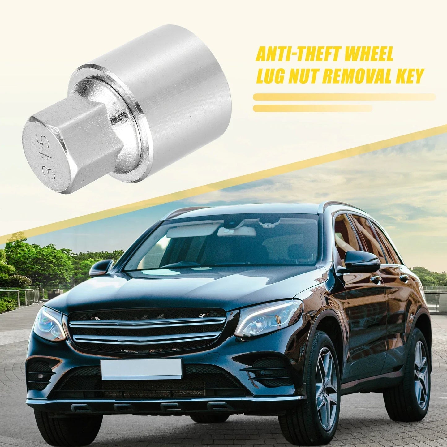 315 Wheel Lock Lug Nut Set with Protector Socket for Mercedes Benz