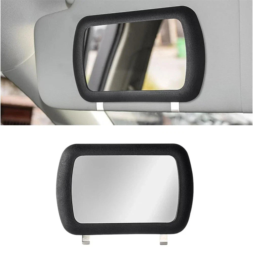 Black Clip-on Sun Visor Vanity Mirror for Car - Cosmetic Mirror x1