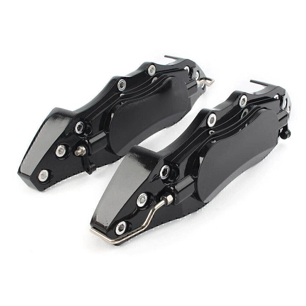 Black 3D Metal Brake Caliper Covers for Universal Car