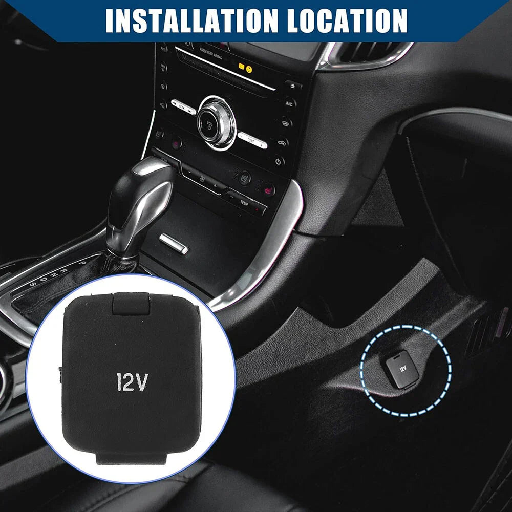 Power Outlet Cover Cap for Ford Lincoln Console (2013-2019)