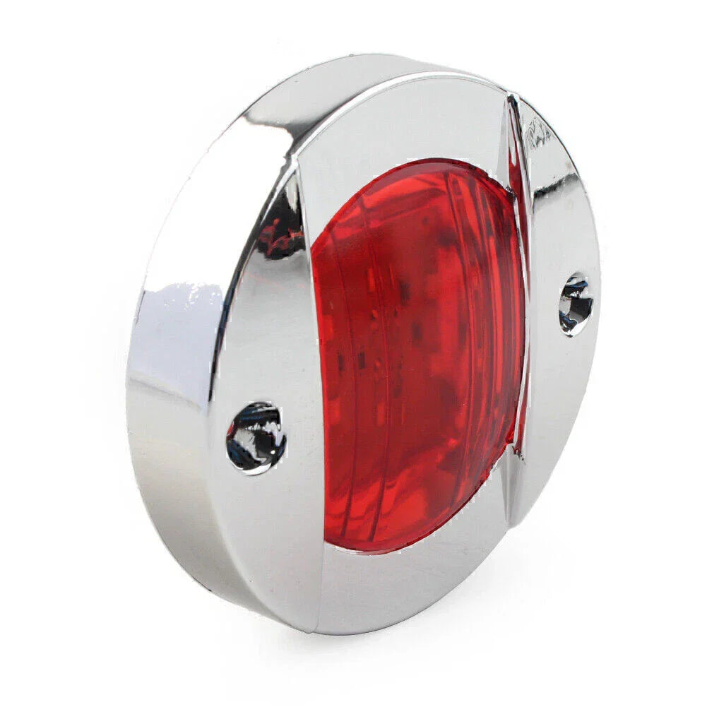 24V LED Side Marker Lights Red for Truck Trailer RV Boat