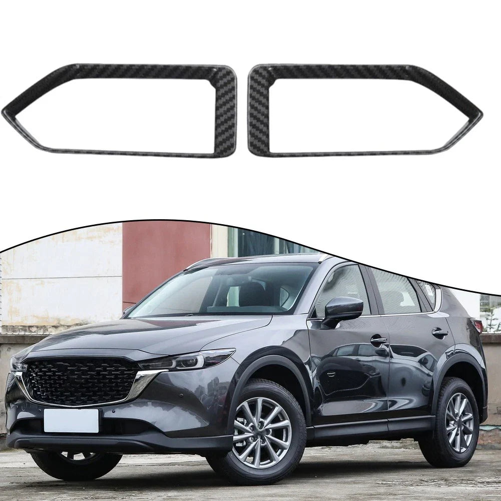 Carbon Fiber Style Side Air Vent Outlet Cover Trim for Mazda CX-5 (2017–2024)