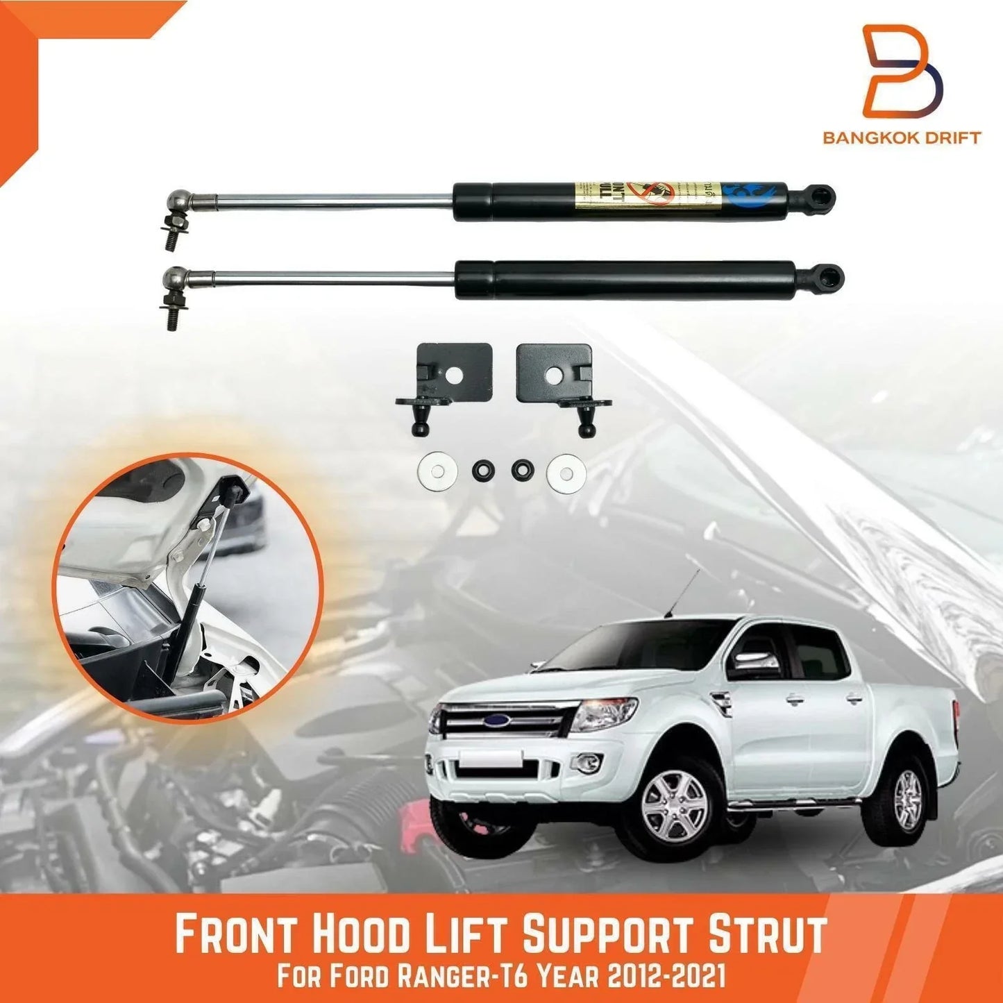 Hood Lift Support Strut for Ford Ranger T6 (2012-2021)
