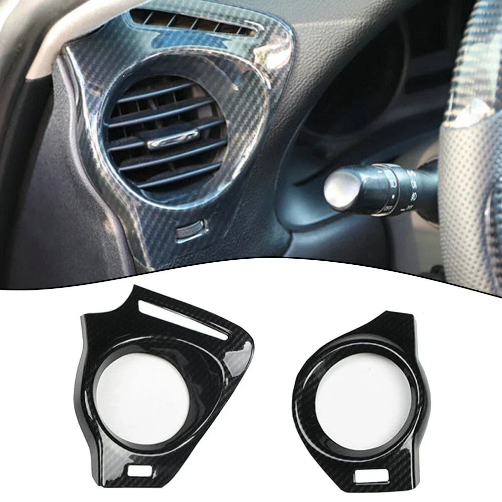 Carbon Fiber Side Vent Outlet Cover Trim for Lexus IS (2006–2012)