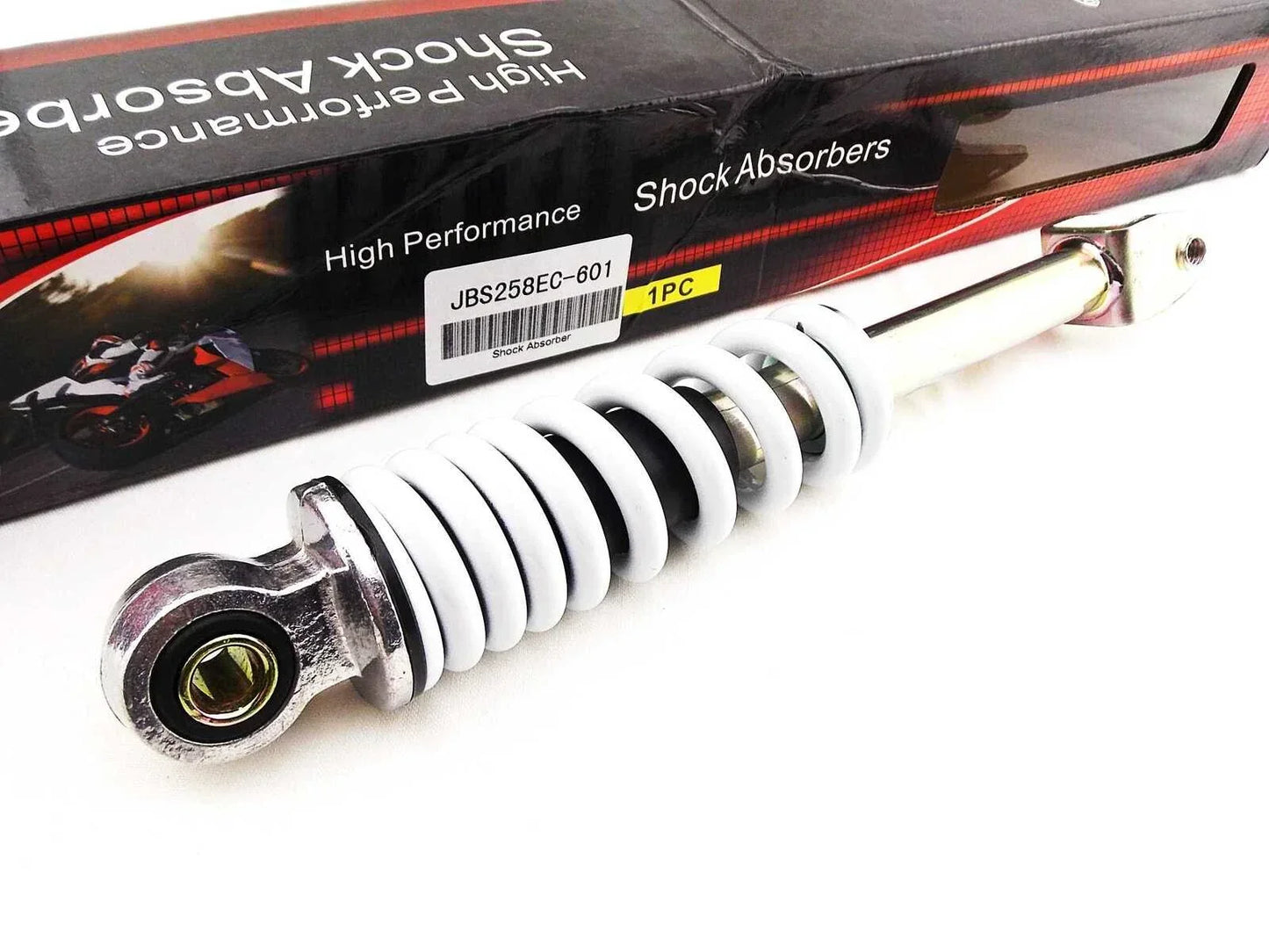 258mm JBS White Rear Mono Shock Absorber for Honda QR50 (1982-2003)
