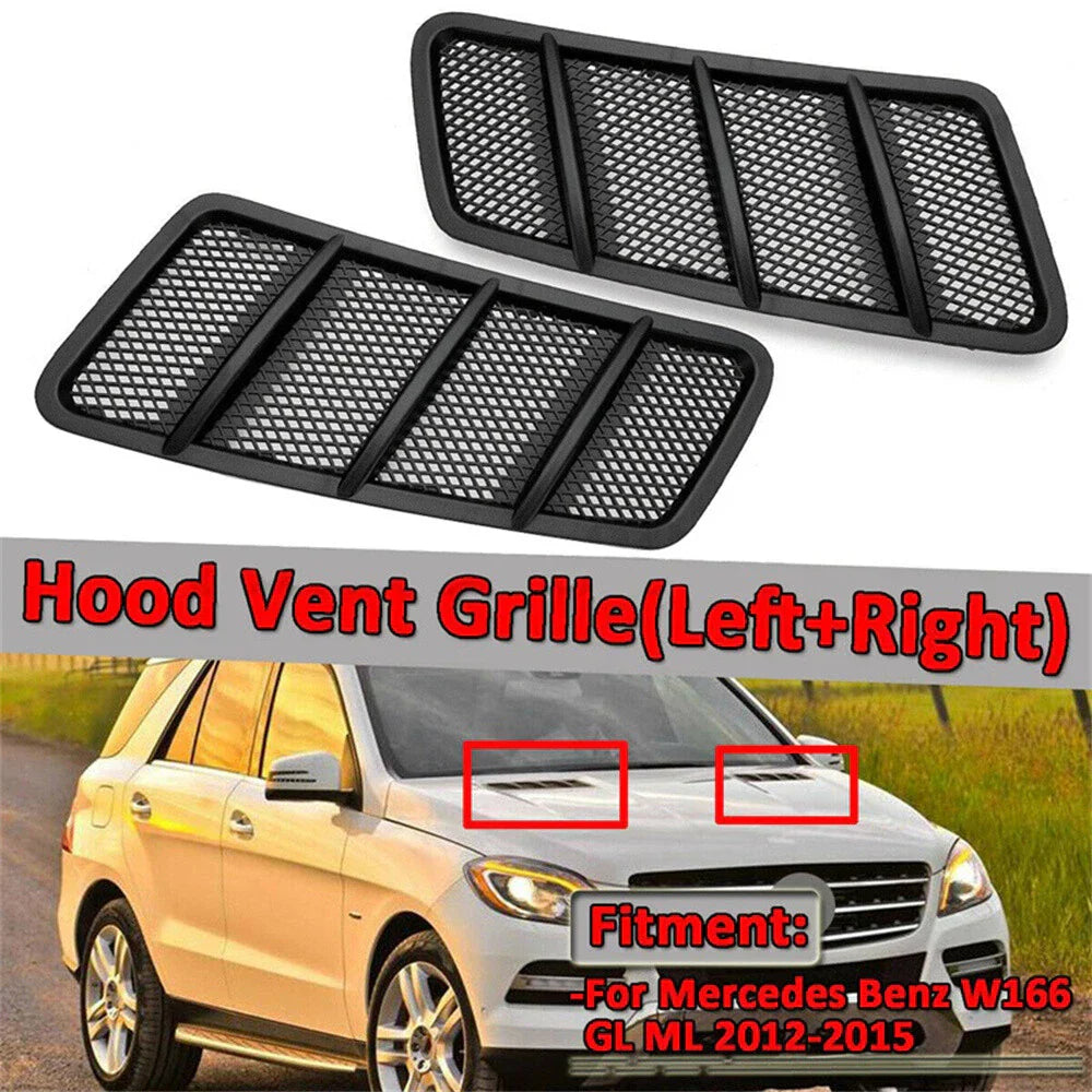 Bonnet Air Vent Grille Covers for Mercedes Benz ML GL Class (2012-2015)