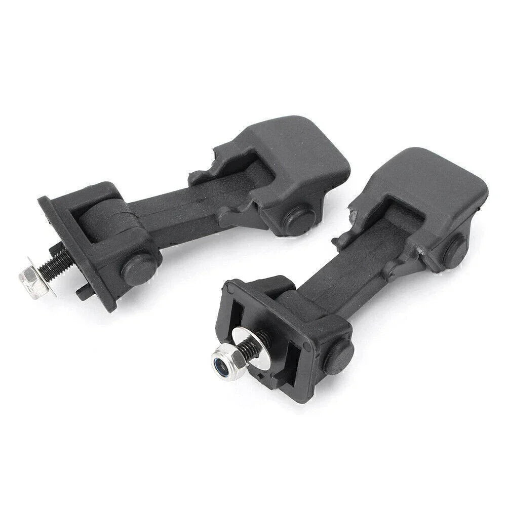 Hood Latch Lock Catch Mount Kit for Jeep Wrangler JK (2007-2017) Black