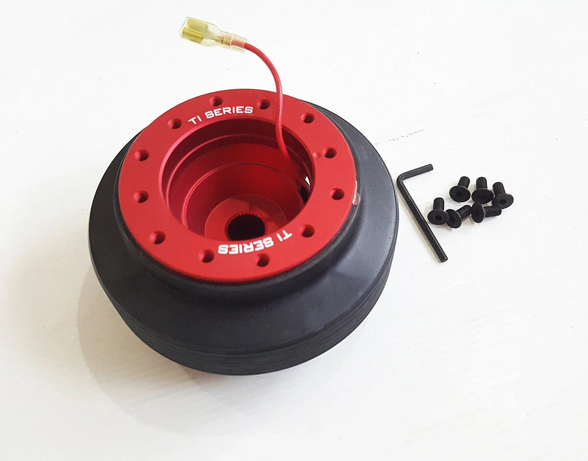 Red Aluminium Boss Kit Steering Adapter for Toyota Corolla, Corona, Hilux (88-05)