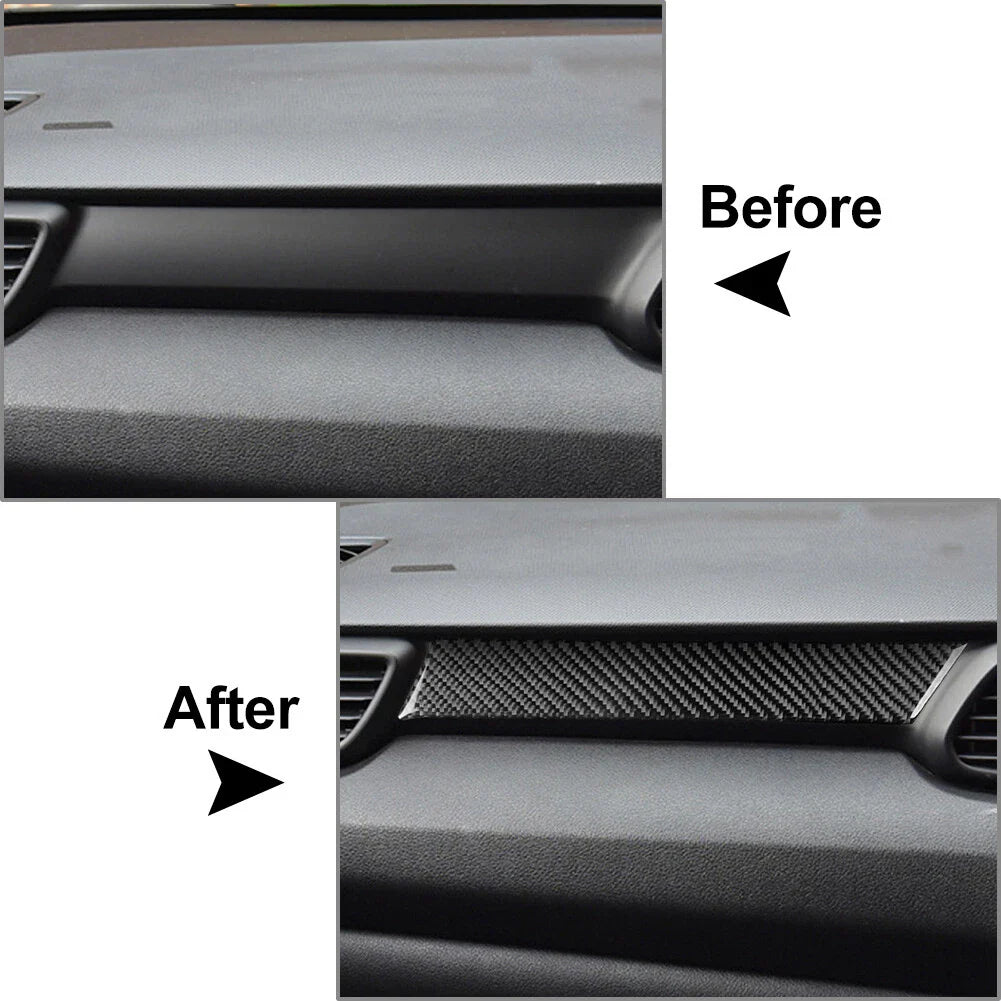Carbon Fiber Co-pilot Dashboard Cover Trim for Hyundai Veloster (2019-2023)