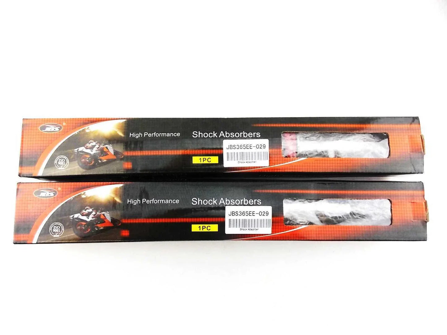 365mm JBS Red/Chrome Shock Absorbers for Yamaha XT500 (1977-1981)