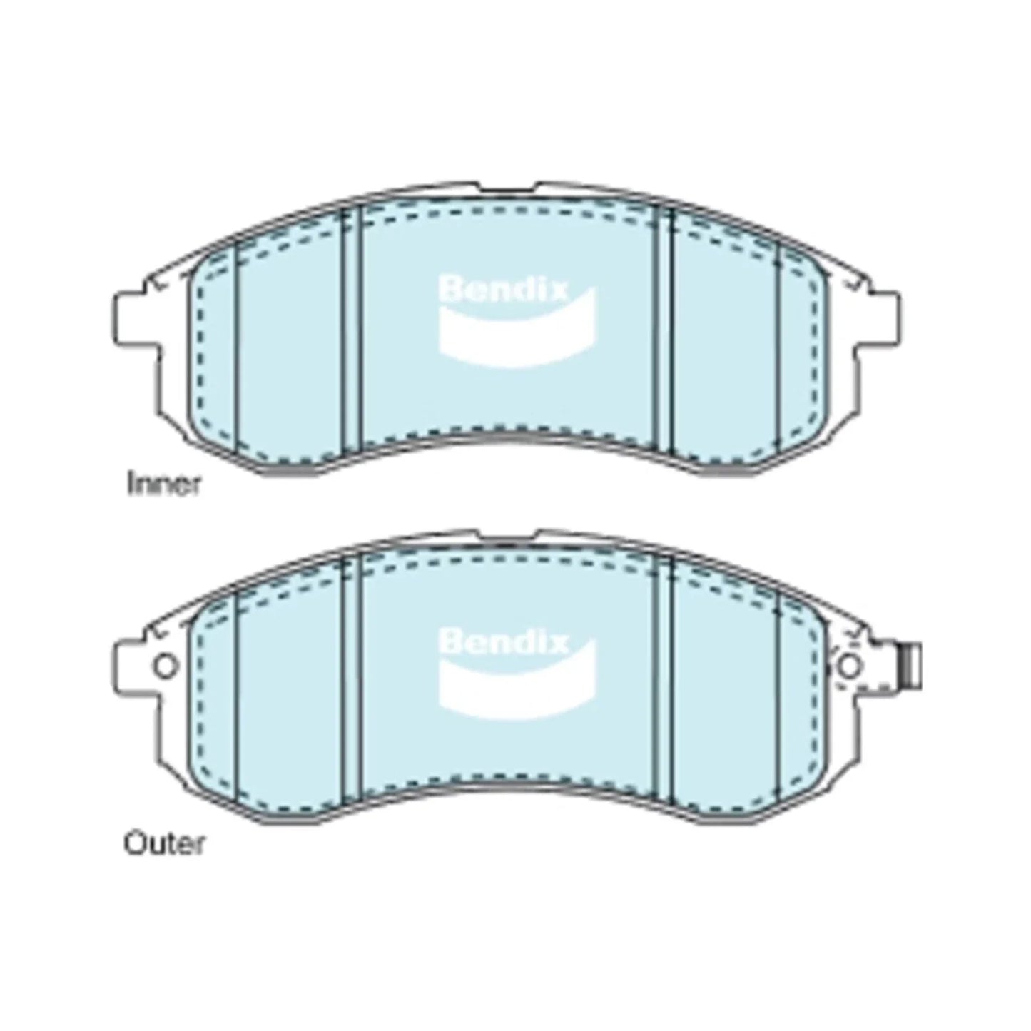 4WD Front Disc Brake Pad Set for Triton MK 2.8L 4M40 4M40T (2001-2006)