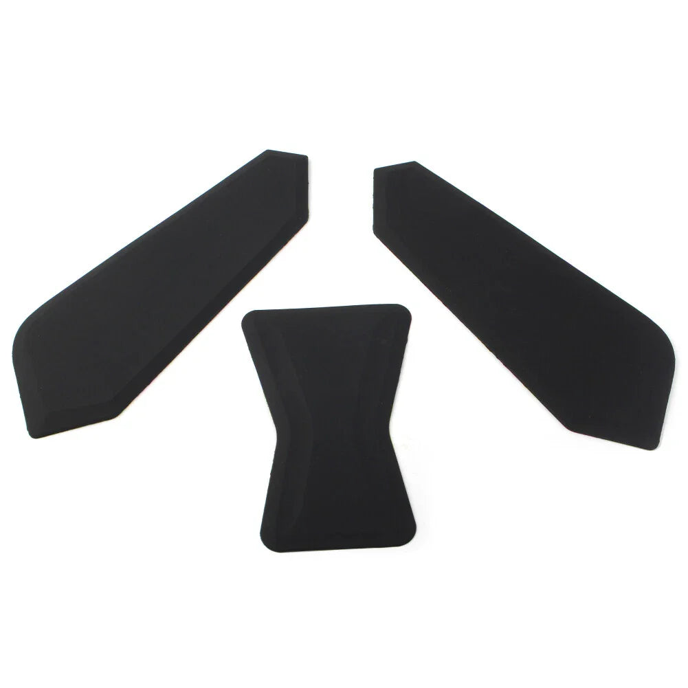 3 x Black Slip Sticker Traction Pads for BMW F750GS F850GS (2018-2023)