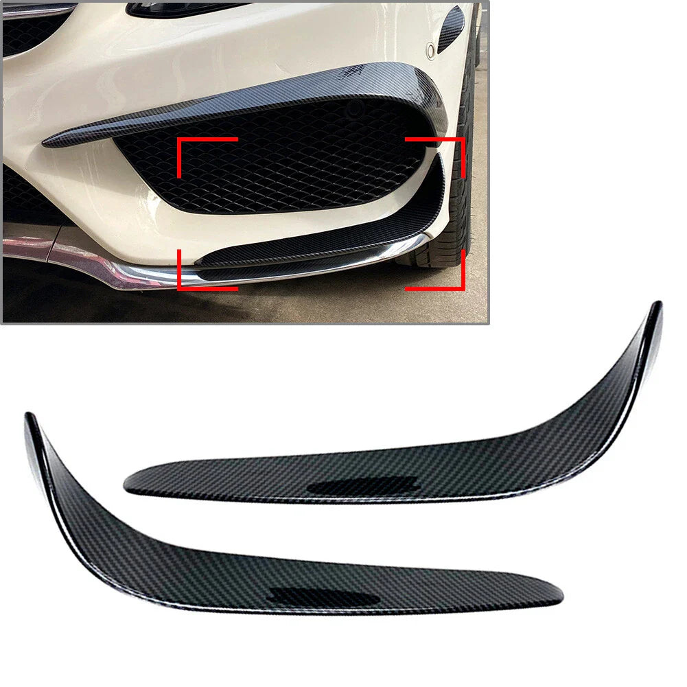 Front Bumper Lip Splitter Spoiler for Mercedes Benz C-Class (2015-2018)