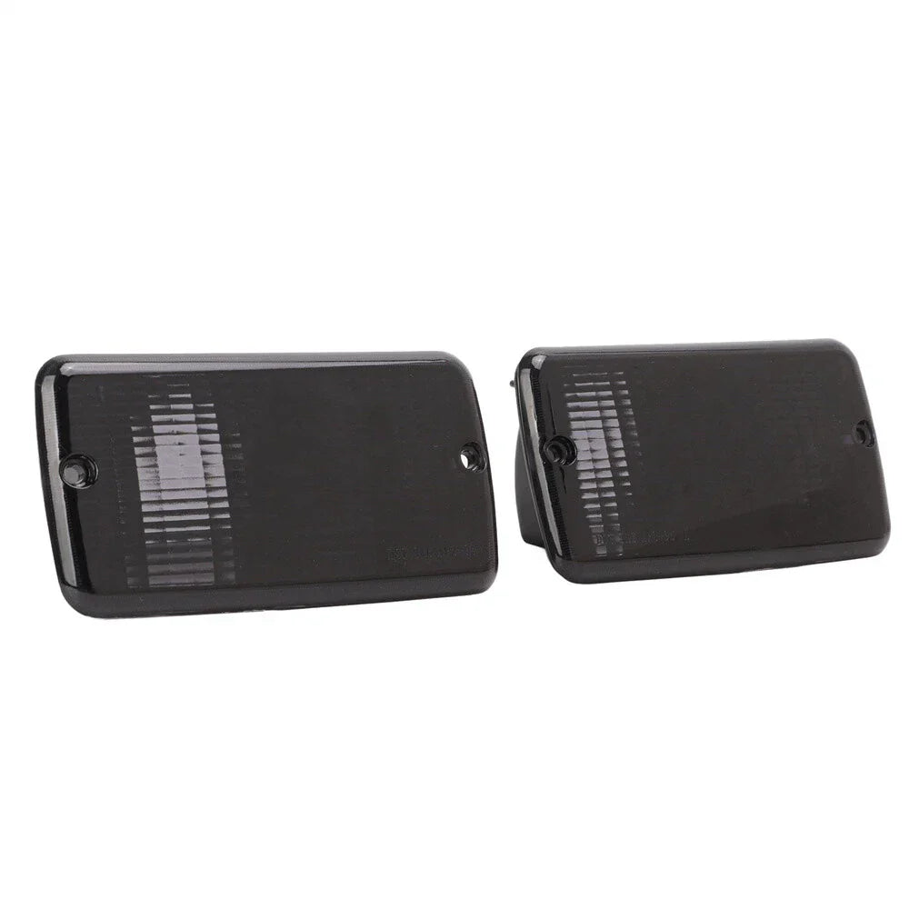 4x Smoke Bumper Signal Fender Side Marker Lights for Jeep (2007-2018)