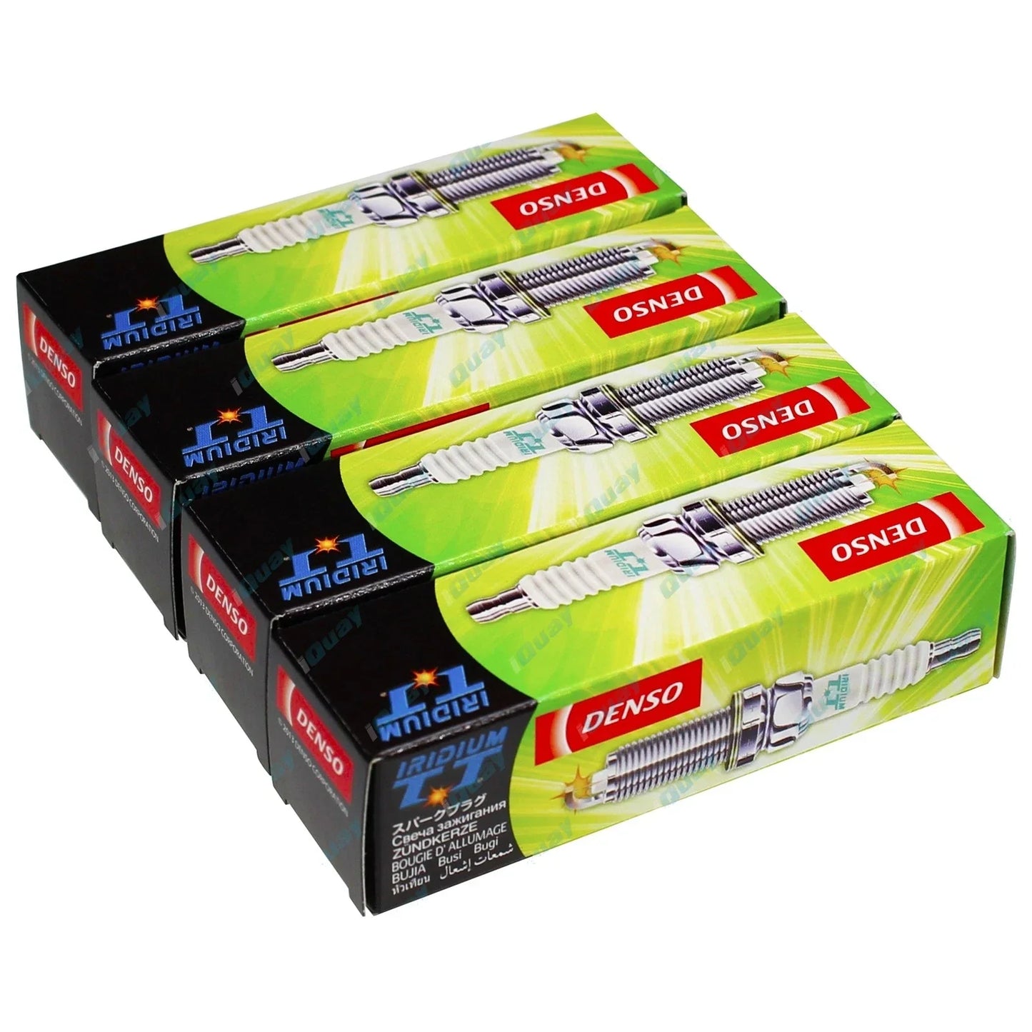Set of 4 Iridium Spark Plugs for Toyota RAV4 2.4L ACA33R (2005-2013)