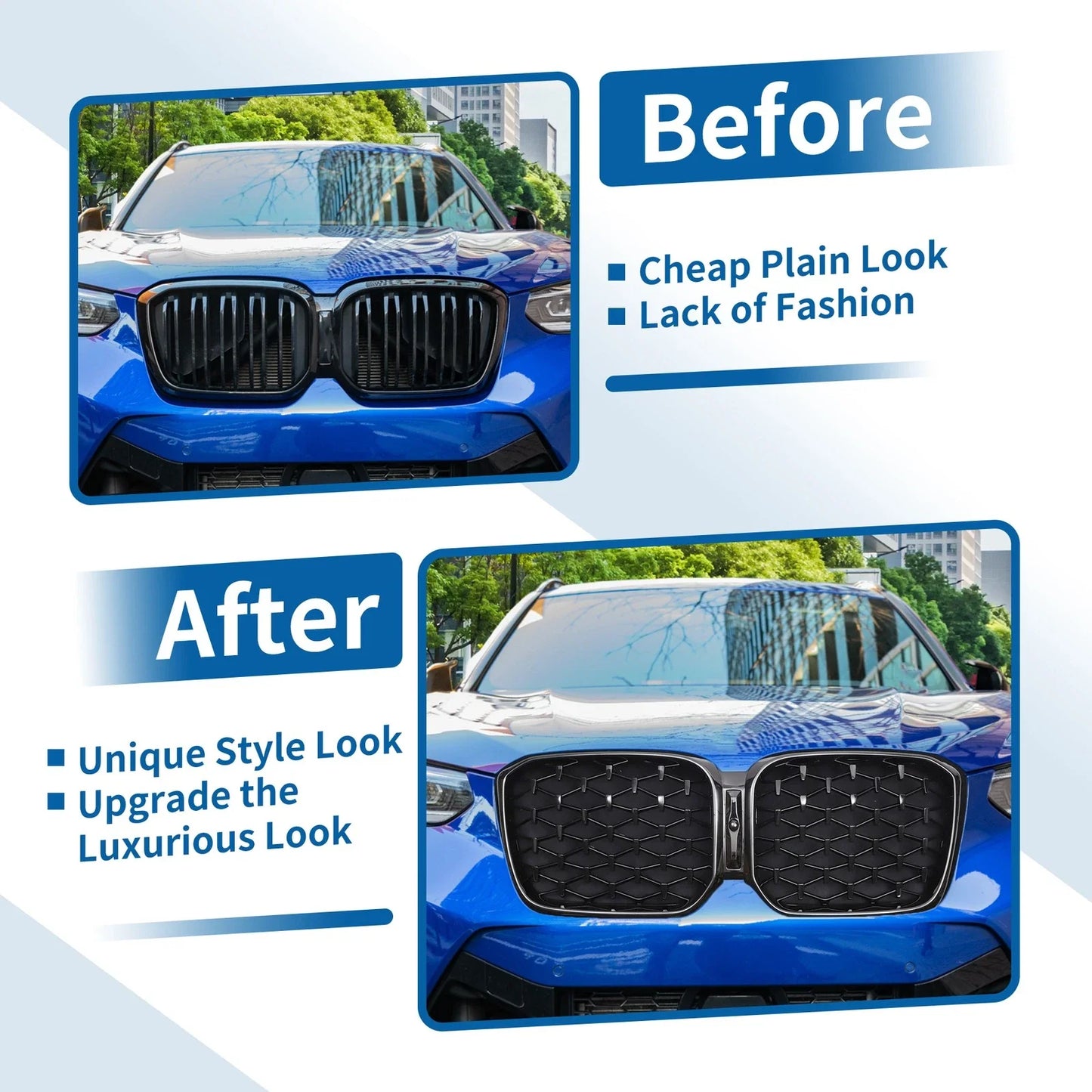 Front Upper Bumper Grille for BMW X3
