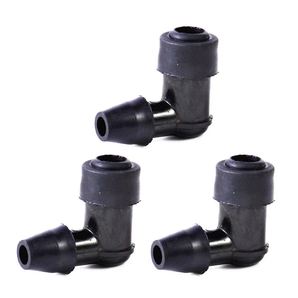 3 Pcs 90 Degree Non Resistor-Plug Cap Covers for Motorcycle Bike ATV