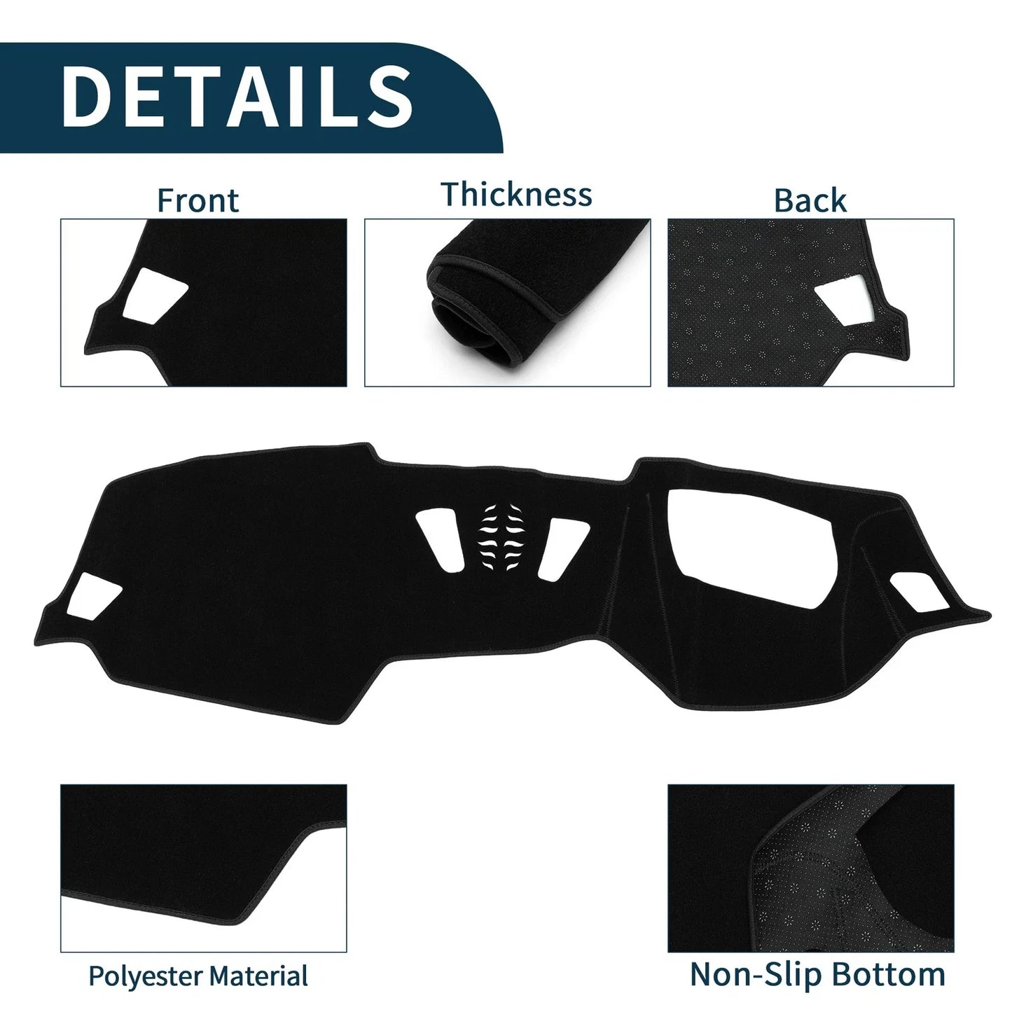 Dashboard Dash Cover Mat for BMW 4 Series Black Protector Pad