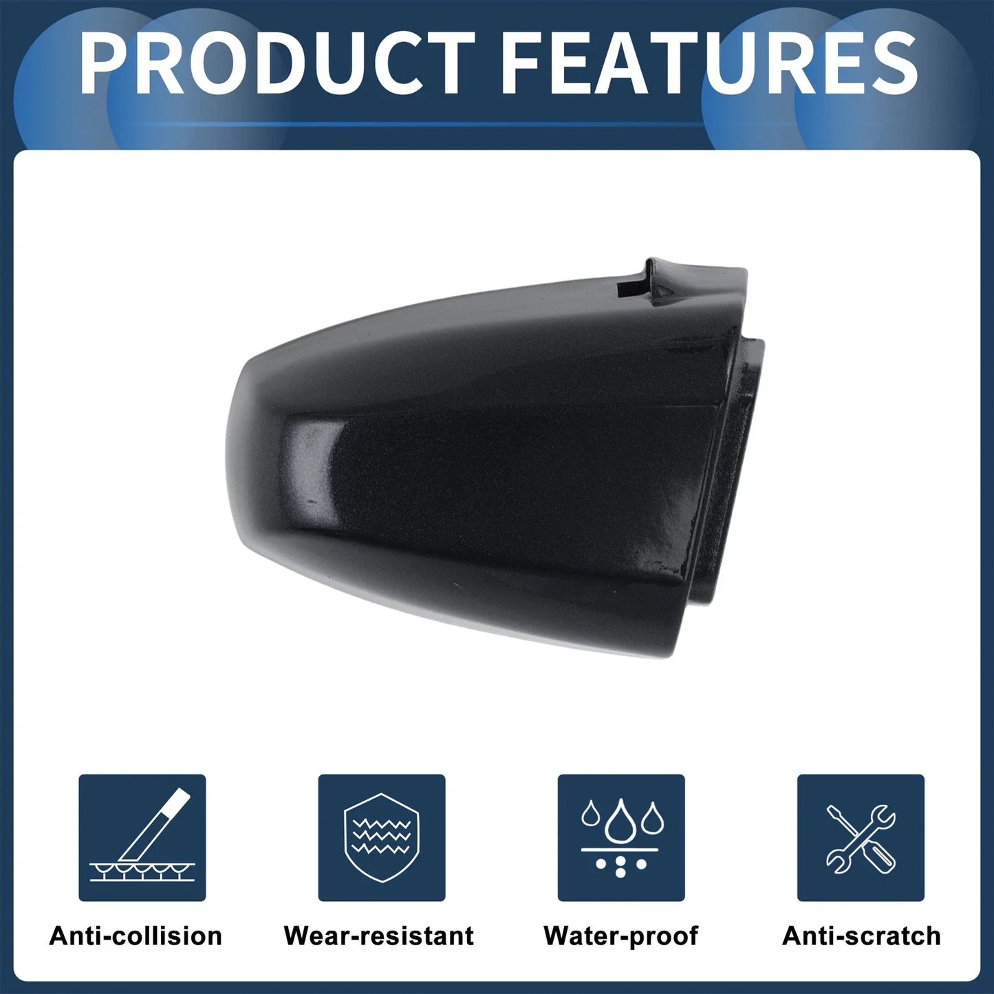 Door Handle Cover Front Left for BMW X1 (2015 - 2018) Black Sapphire