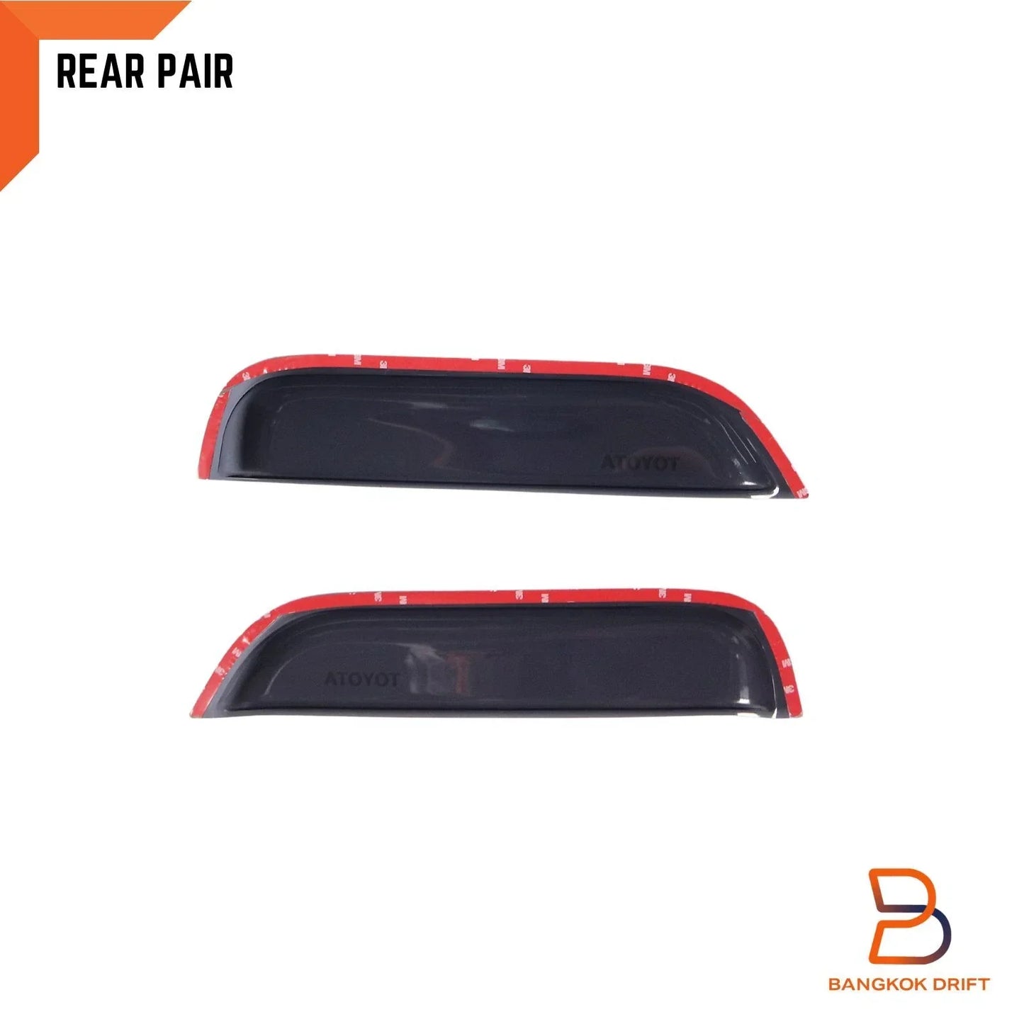 Weather Shield Window Visor Rain Guard for Toyota Hilux (1998-2004)