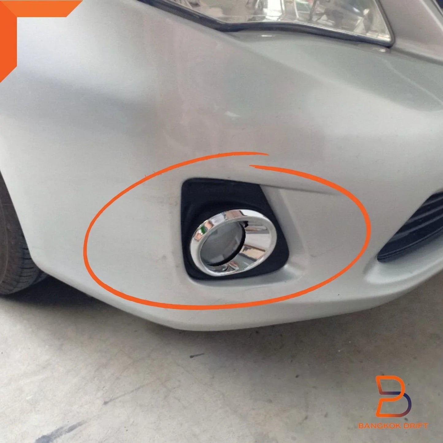 Fog Lamp Spot Light Chrome Cover for Toyota Corolla Sedan (2010-2013)