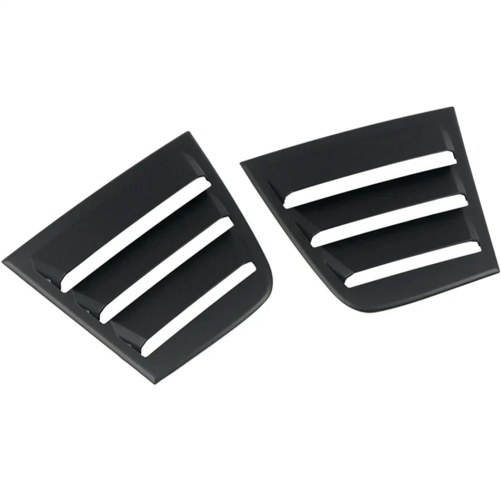Rear Side Window Vent Louvers for Dodge Charger (2011-2021) Glossy Black