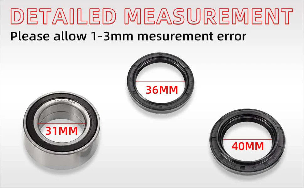 Wheel Bearing & DUST Seal for HONDA Fourtrax 300 TRX300FW 4x4 (1988–2000)
