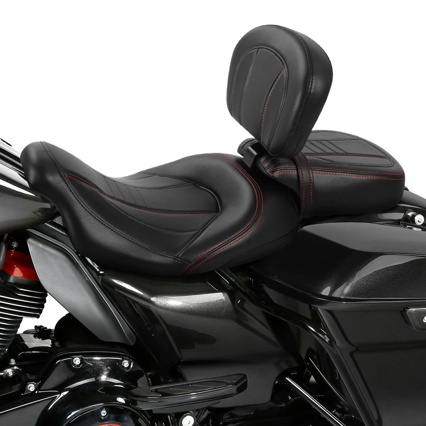 Driver Passenger Seats & Rider Pad for Harley Street Glide (2009-2023)