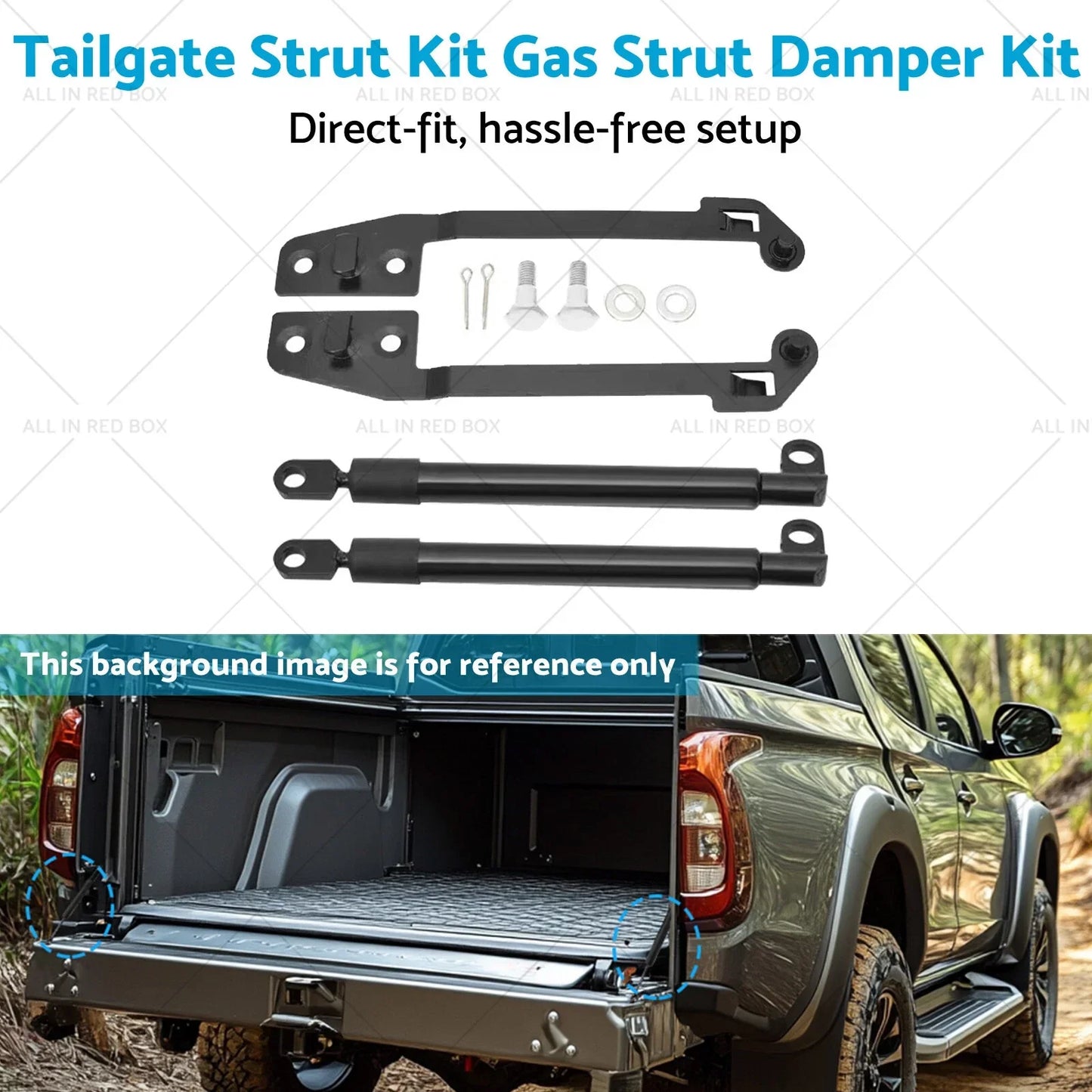 Tailgate Strut Kit Gas Damper for Mitsubishi L200 Triton (2015-2022)