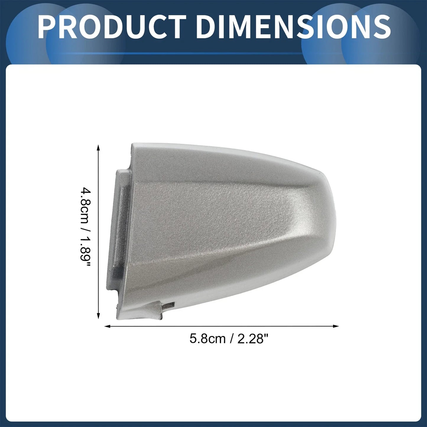 Door Handle Cover Front Left for BMW X1 X2 Silver Tone (2015-2018)
