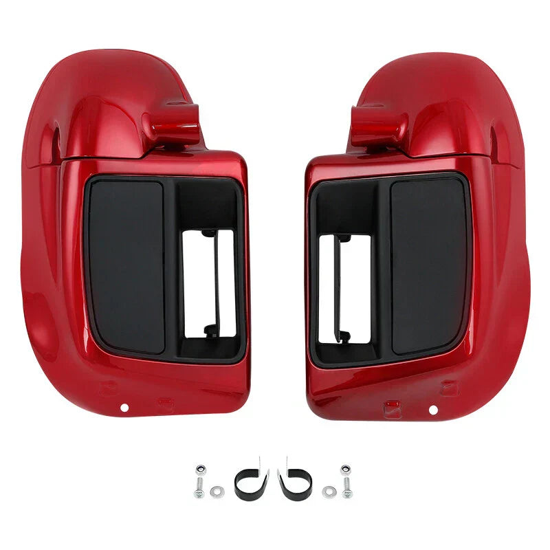 Red Vented Leg Fairings for Harley Electra Street Road Glide (2014-2023)