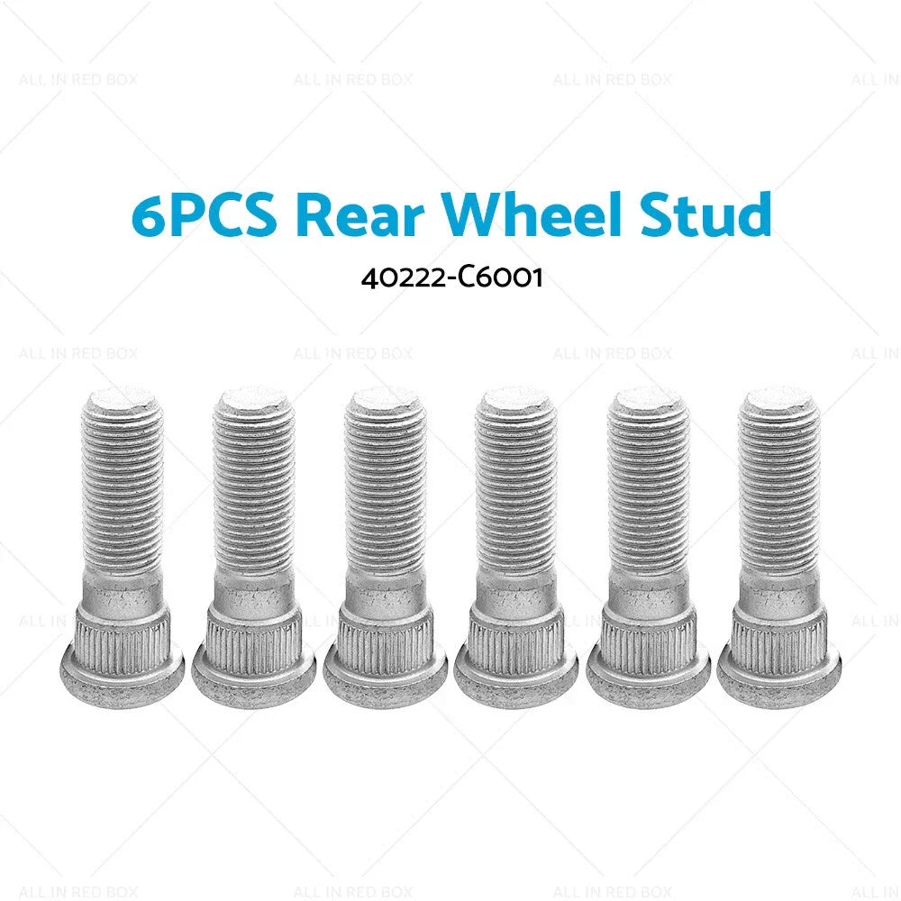 6 x Rear Wheel Studs for Nissan Patrol MQ GQ GU Y60 Y61 (1988-2023)