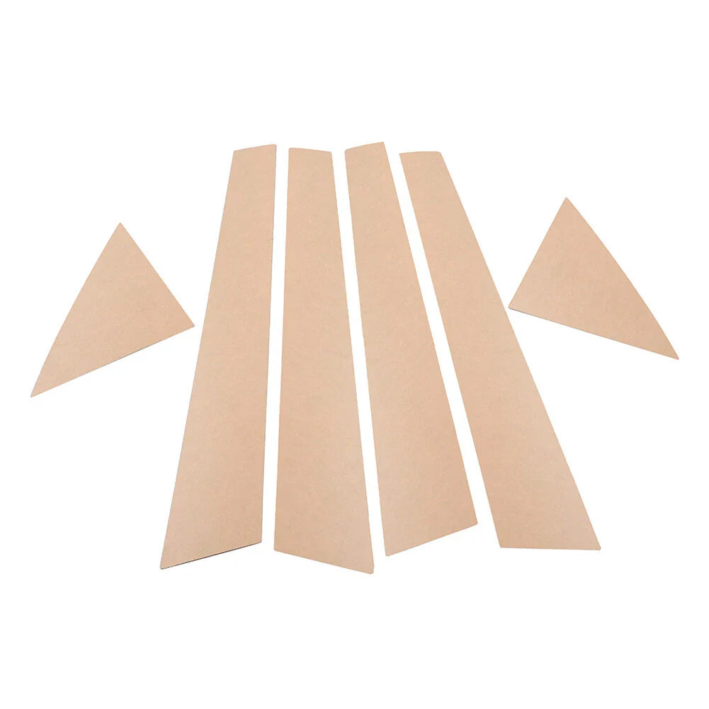 6 x Silver Pillar Post Window Cover Trim for Kia Forte K3 (2009-2012)